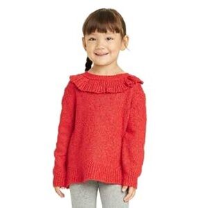 Cat & Jack Ruffle Pull Over Sweater